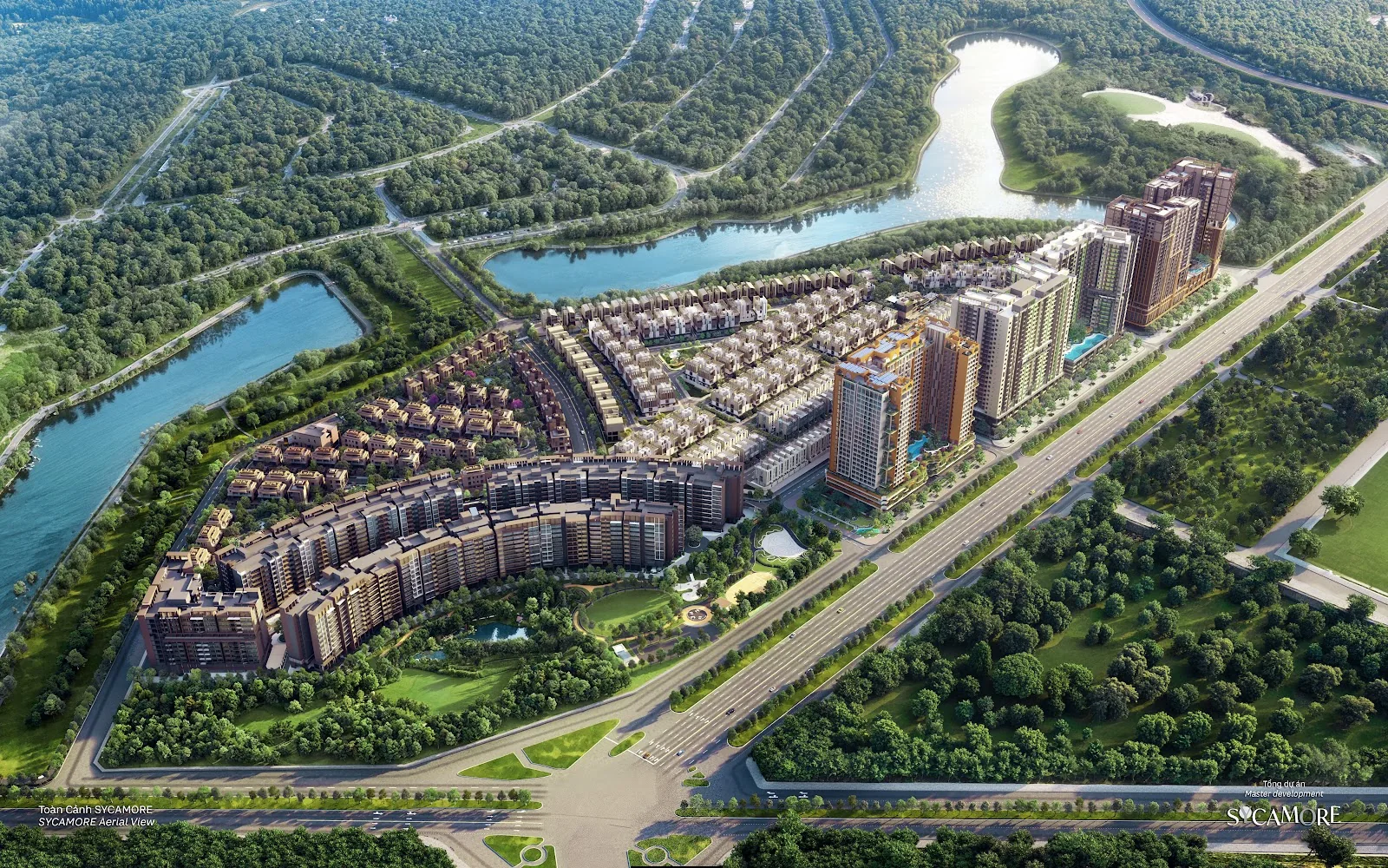 Sycamore · Phối cảnh minh họa · Không phải ảnh hiện trạng